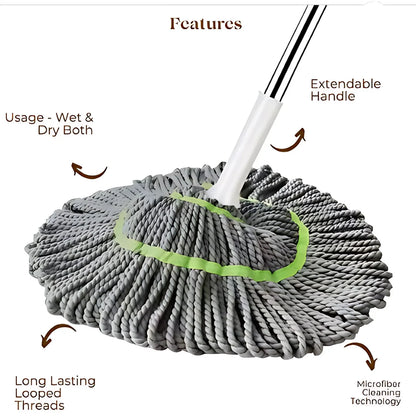 Easy Squeeze Twist Mop for Floor Cleaning