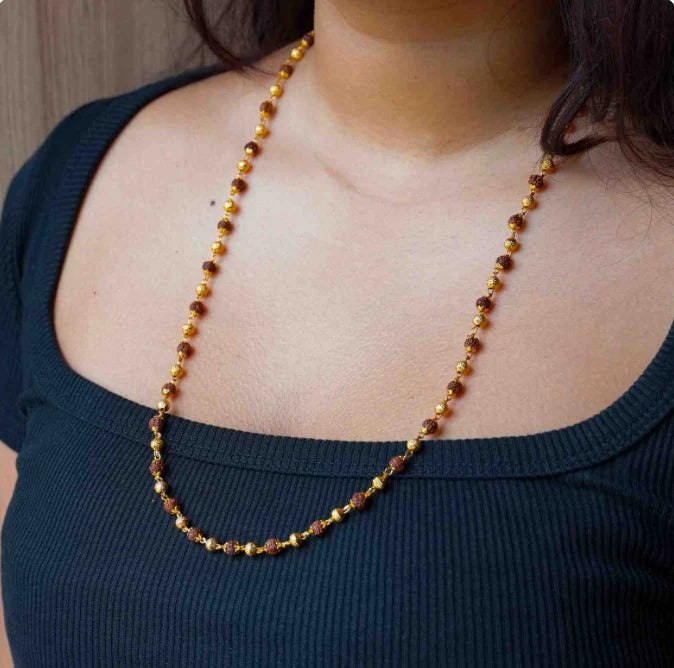 Shiv Trishul Penfant with Rudraksha Chain