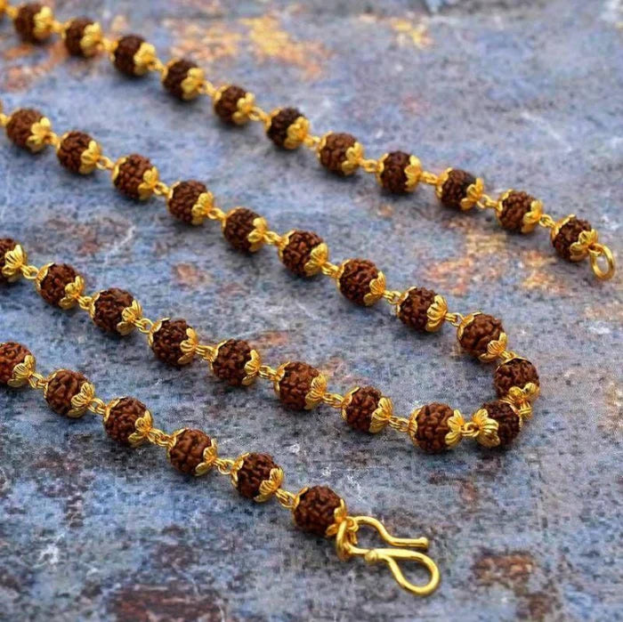 Shiv Trishul Penfant with Rudraksha Chain