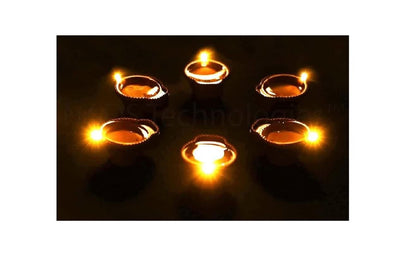 LED Water Sensor Diyas – Decorative Floating Lights (Pack of 6/12/18/24)