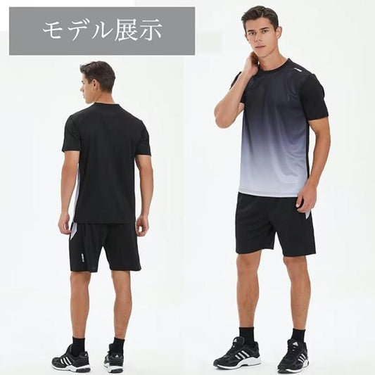 Men's Jersey T-shirt  Bottom Set – Black ; Grey (Slim Fit)