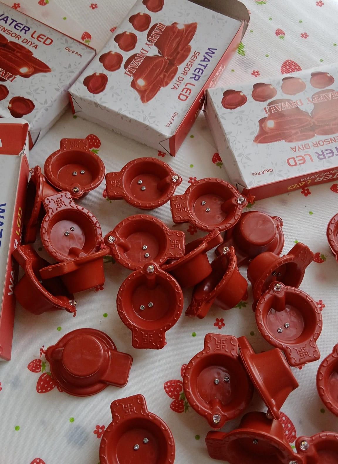 LED Water Sensor Diyas – Decorative Floating Lights (Pack of 6/12/18/24)